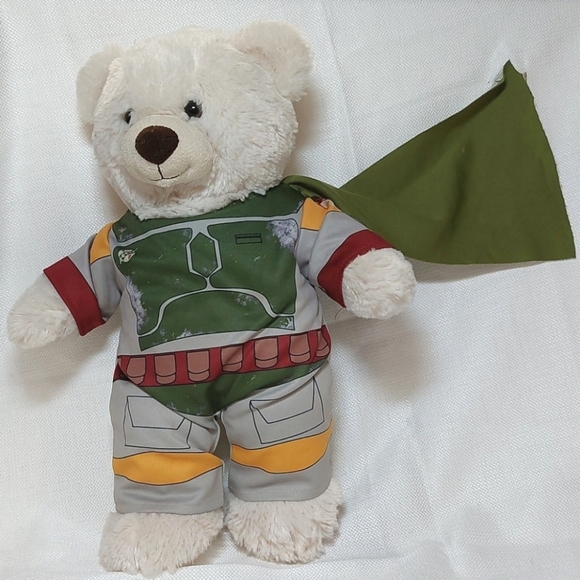 Build•A•Bear Ivory White in Boba Fett Costume - Picture 1 of 11